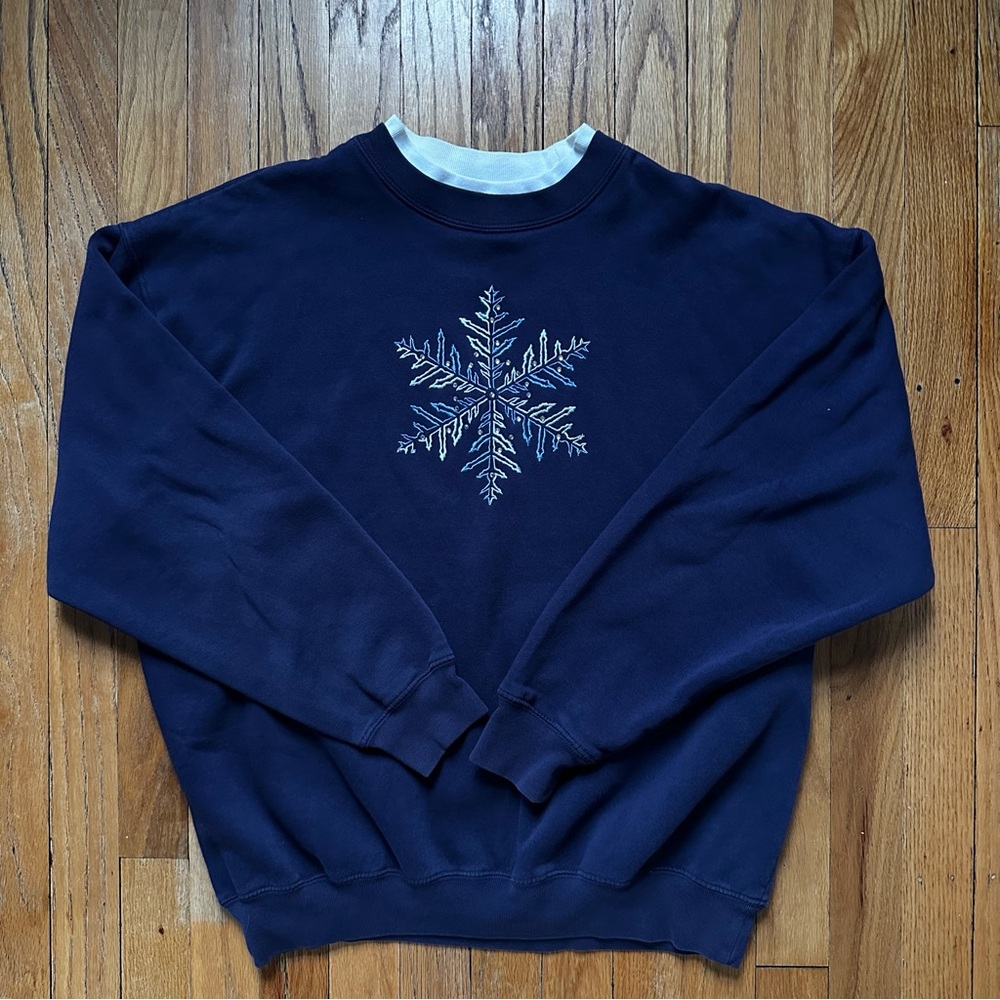 Vintage Blue and White Sweater